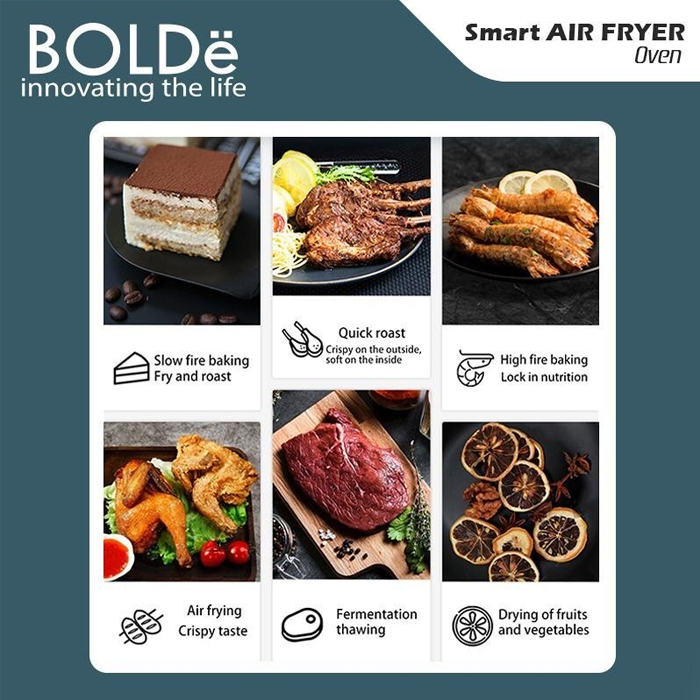 Bolde Smart Oven Air Fryer - Hitam